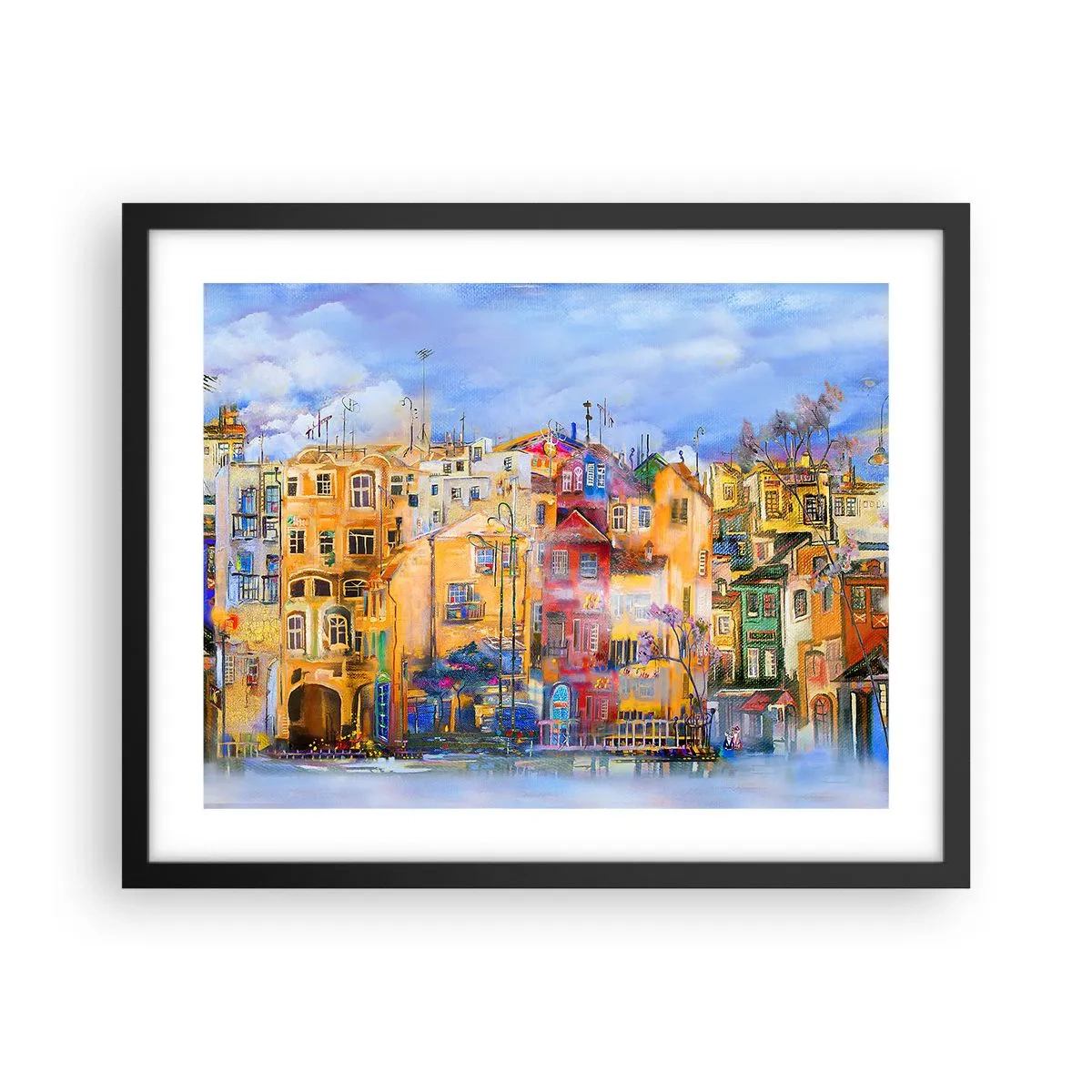 Plakat w czarnej ramie - Jesteśmy razem - 50x40 cm