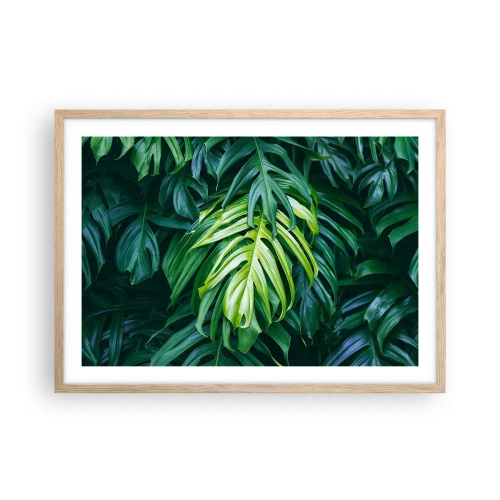 Plakat w ramie jasny dąb - Zanurzyć się w świeżości - 70x50 cm
