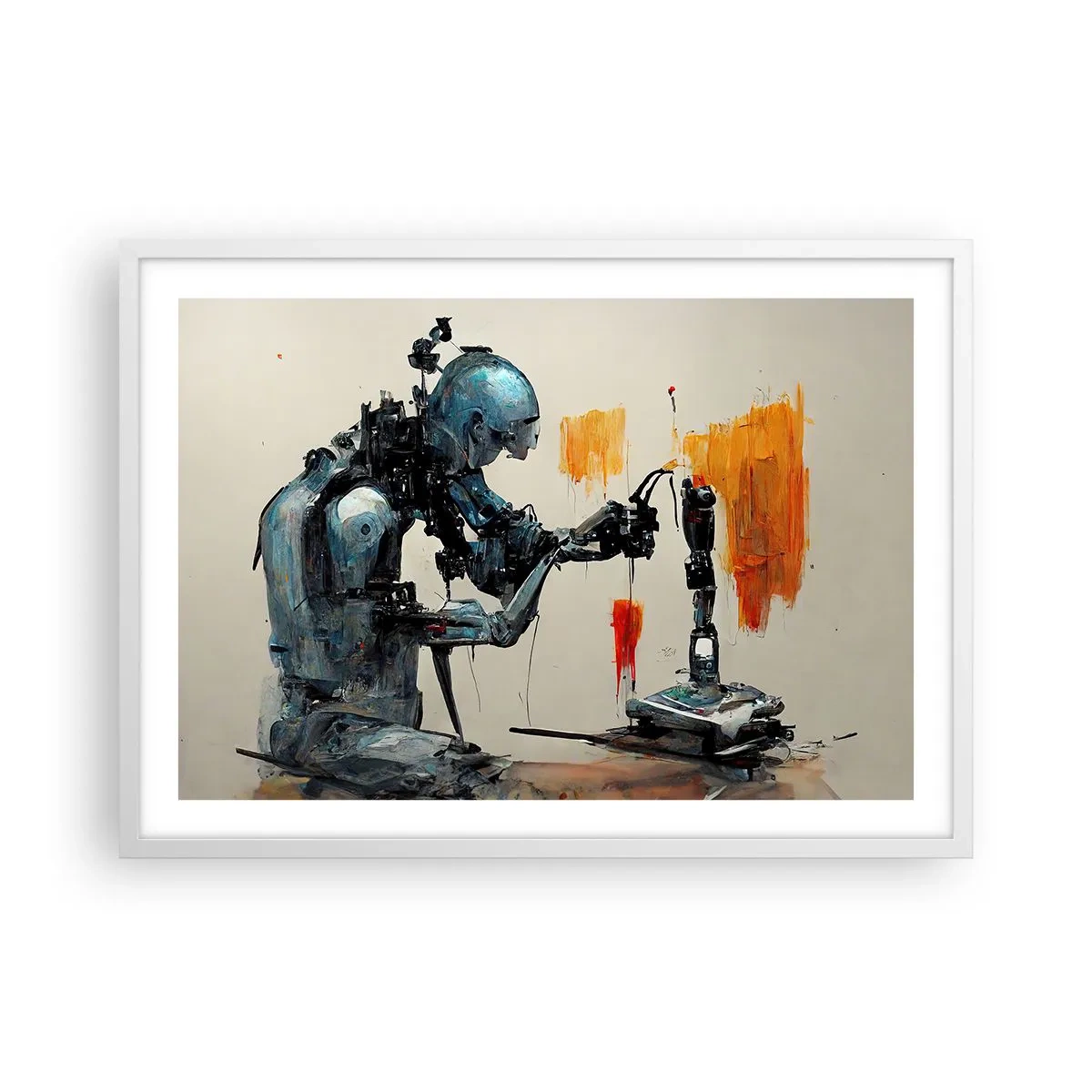 Plakat w białej ramie - Już jutro… - 70x50 cm