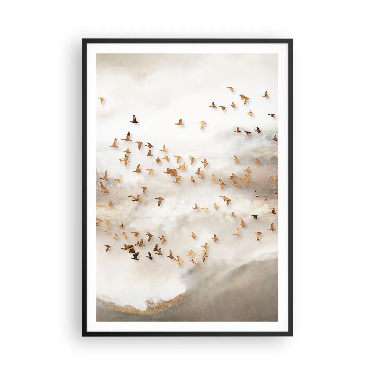 Plakat w czarnej ramie - Już czas… - 70x100 cm