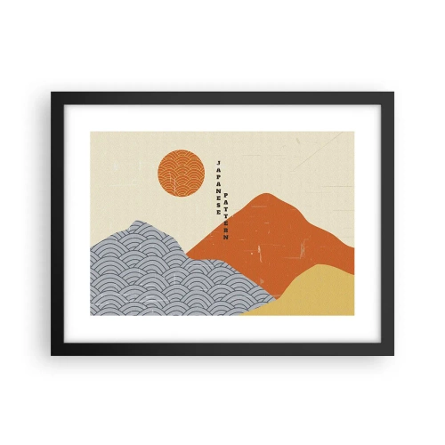 Plakat w czarnej ramie - W japońskim duchu - 40x30 cm