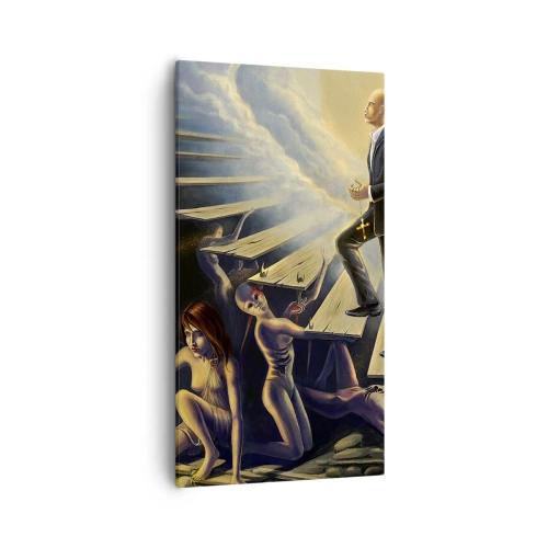 Obraz na płótnie - Dantejska wędrówka ku światłu - 55x100 cm