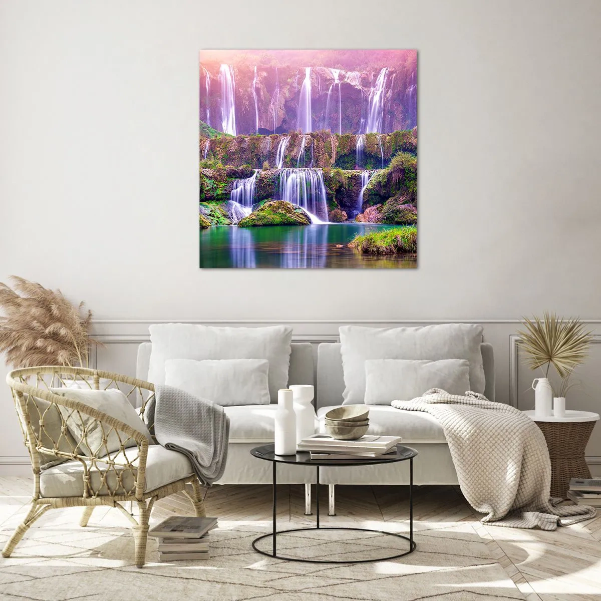 Obraz na szkle - Schody do nieba - 60x60 cm