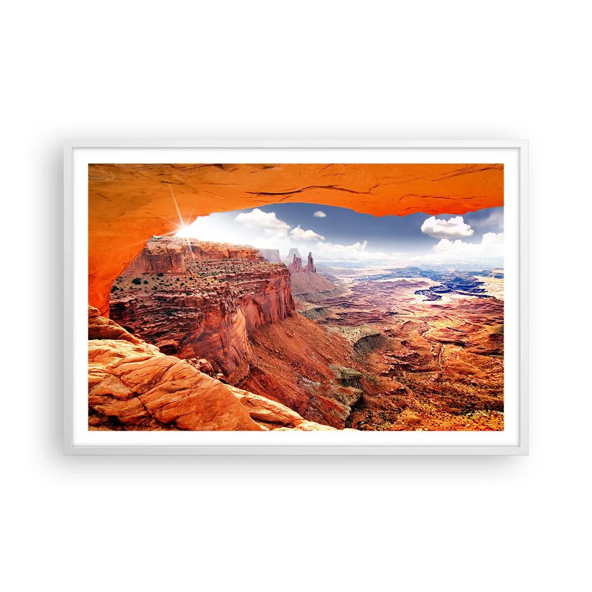 Plakat w białej ramie - Wyrzeźbione przez samą naturę - 91x61 cm