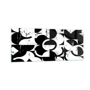 Obraz na szkle - Białe jest białe, a czarne czarne - 100x40 cm