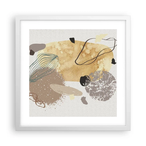 Plakat w białej ramie - Plumkologia stosowana - 40x40 cm