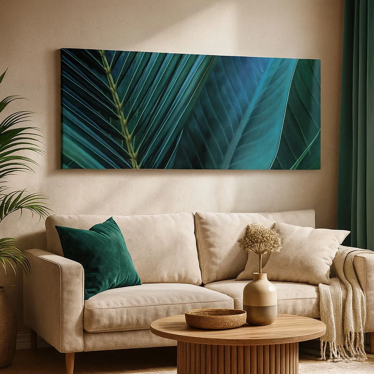 Obraz na płótnie - Anatomia zieleni - 100x40 cm