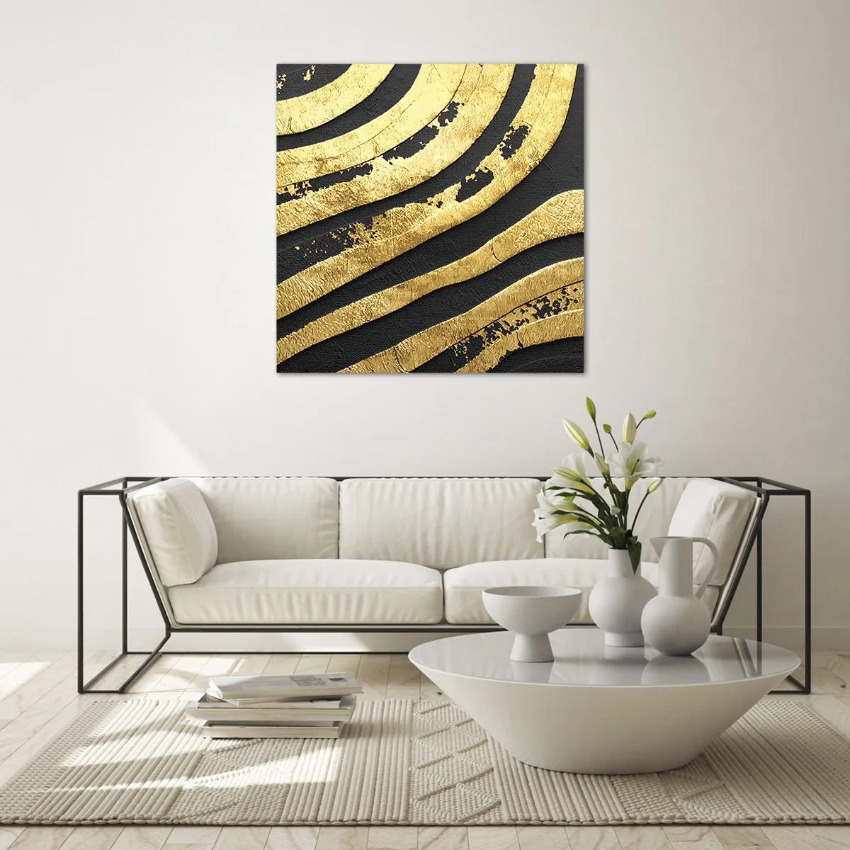 Obraz na szkle - Wszystko płynie - 50x50 cm