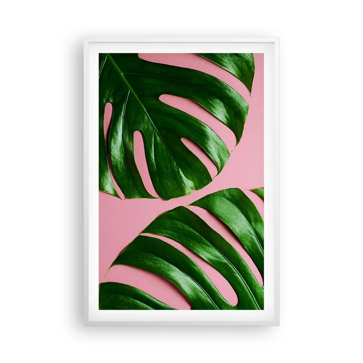 Plakat w białej ramie - Zielone rendez-vous - 61x91 cm