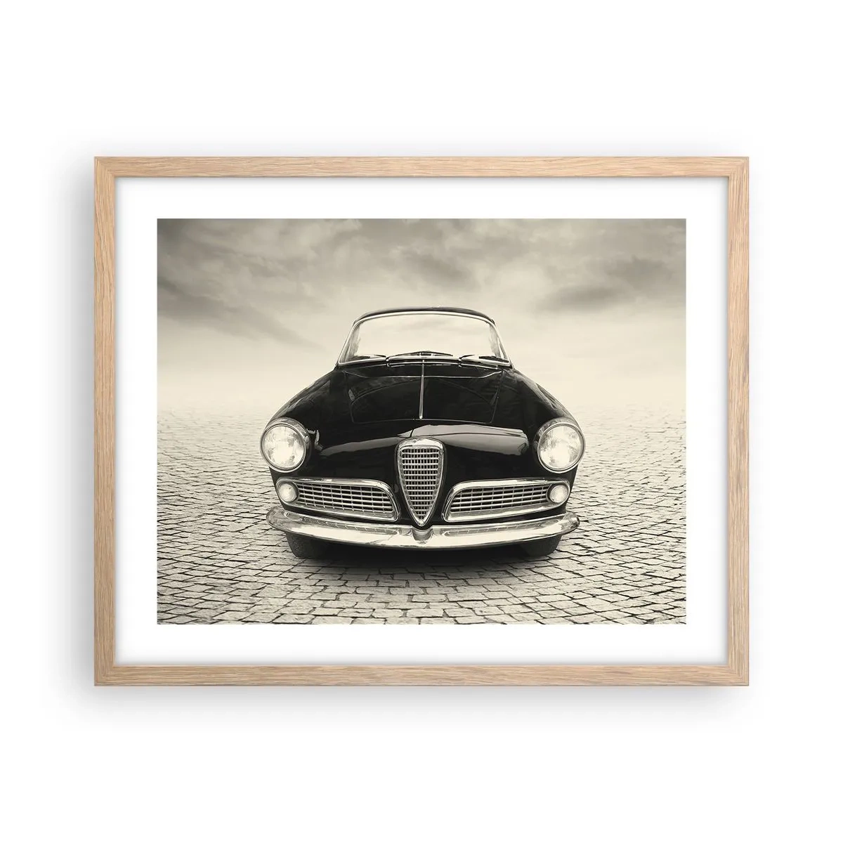 Plakat w ramie jasny dąb - I jak mnie nie kochać? - 50x40 cm