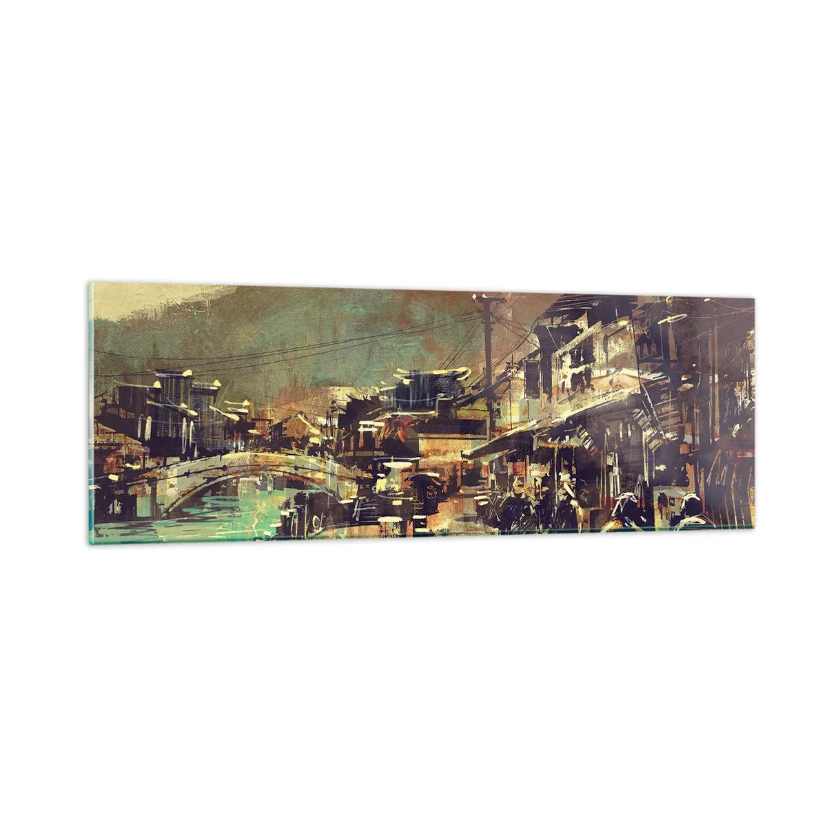Obraz na szkle - Życie jako bogactwo szarości - 90x30 cm