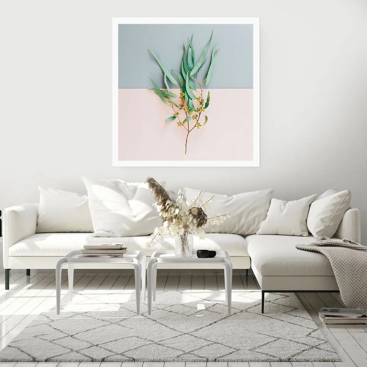 Plakat - Pastelowa subtelność - 30x30 cm