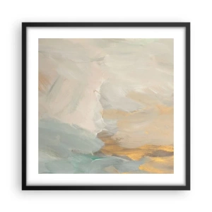 Plakat w czarnej ramie - Abstrakcja – kraina łagodności - 50x50 cm