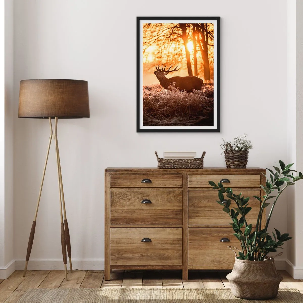 Plakat w czarnej ramie - Marzenie myśliwego - 30x40 cm