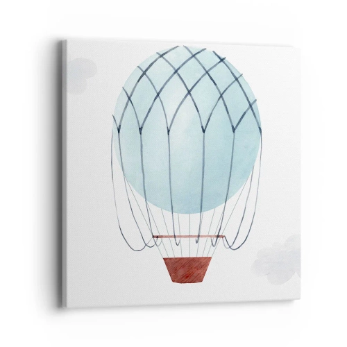 Obraz na płótnie - Cały w chmurach - 40x40 cm