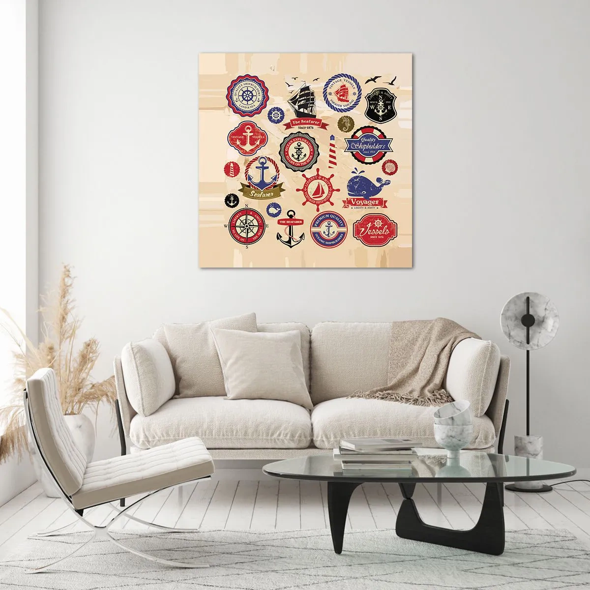 Obraz na szkle - Żeglarskie braterstwo - 60x60 cm