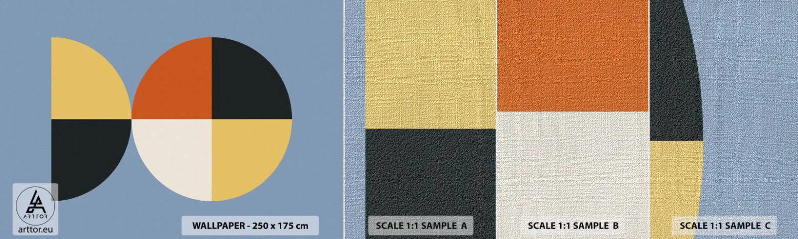 Fototapeta Próbka Premium Canvas - Patrz i licz - Abstrakcja, Grafika, Sztuka Nowoczesna - 100x30 cm