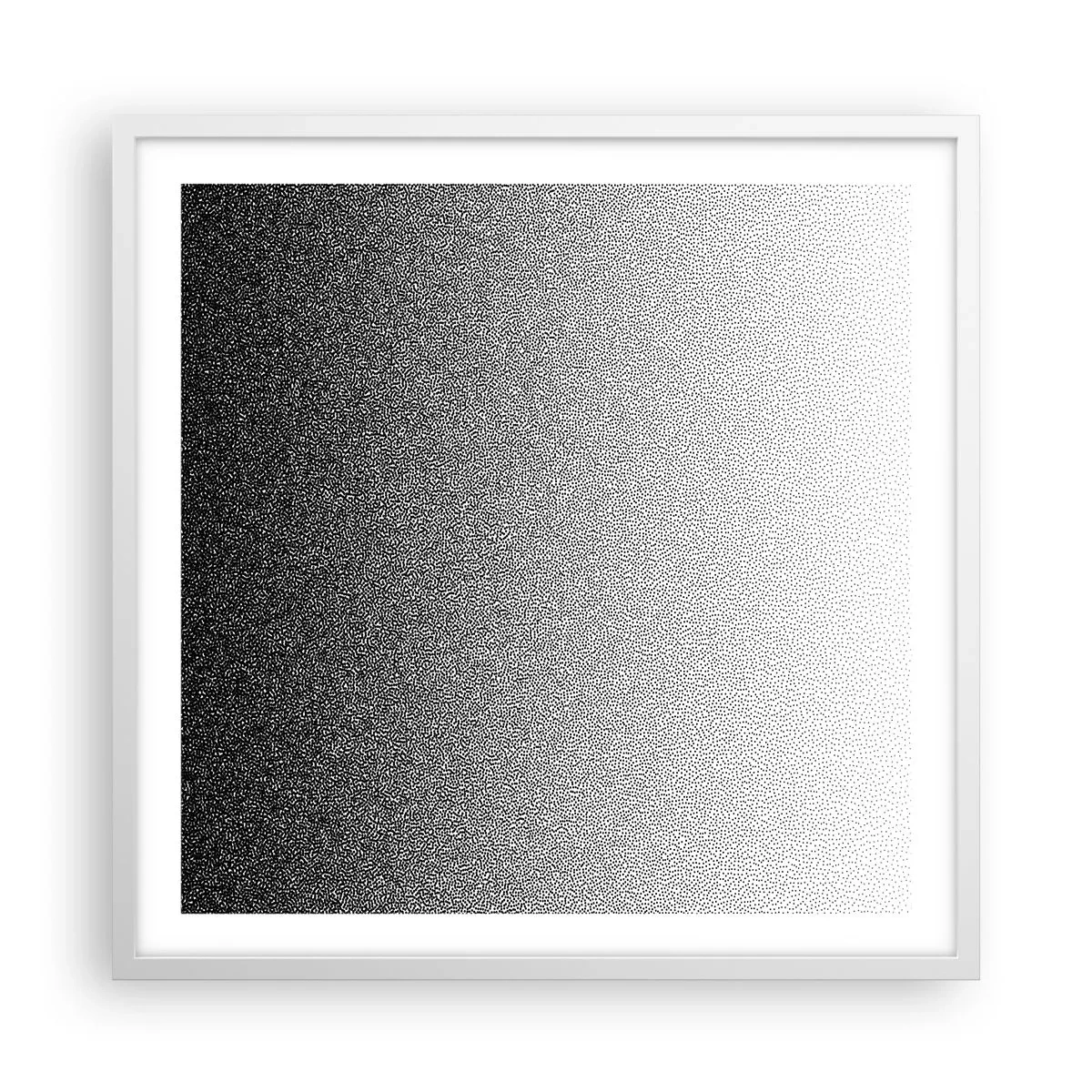 Plakat w białej ramie - W stronę światła - 60x60 cm