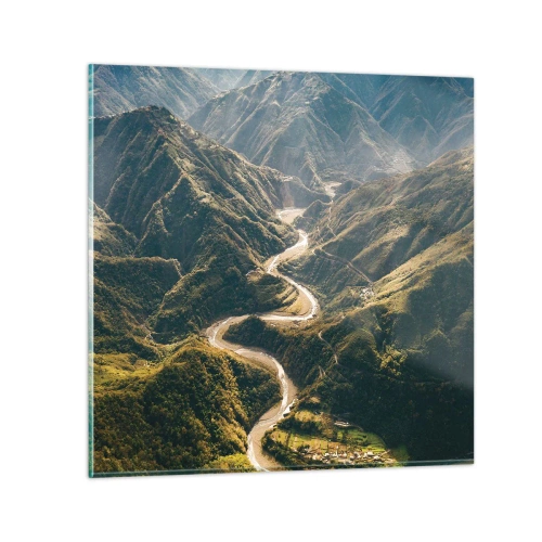 Obraz na szkle - Prosto z serca gór - 30x30 cm