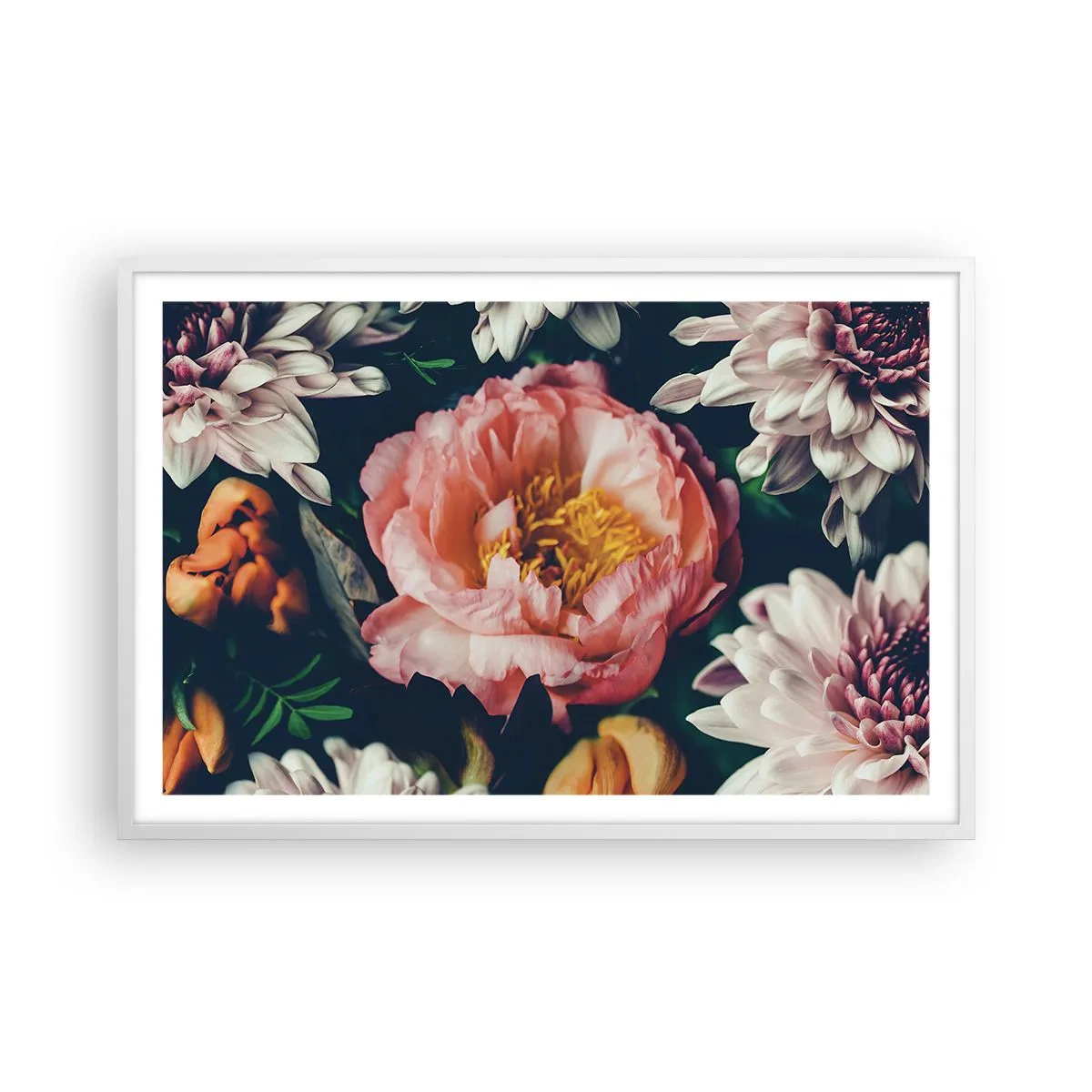 Plakat w białej ramie - Z barokowym przepychem - 91x61 cm