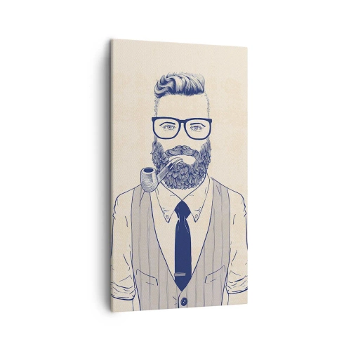 Obraz na płótnie - Pogodny, męski i modny - 45x80 cm