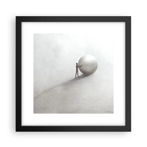Plakat w czarnej ramie - Gra życia - 30x30 cm
