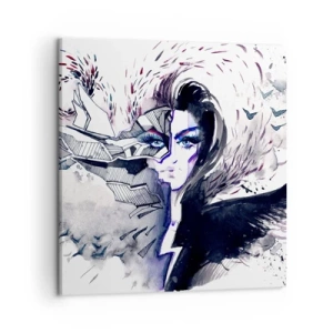 Obraz na płótnie - Demoniczna i piękna - 50x50 cm