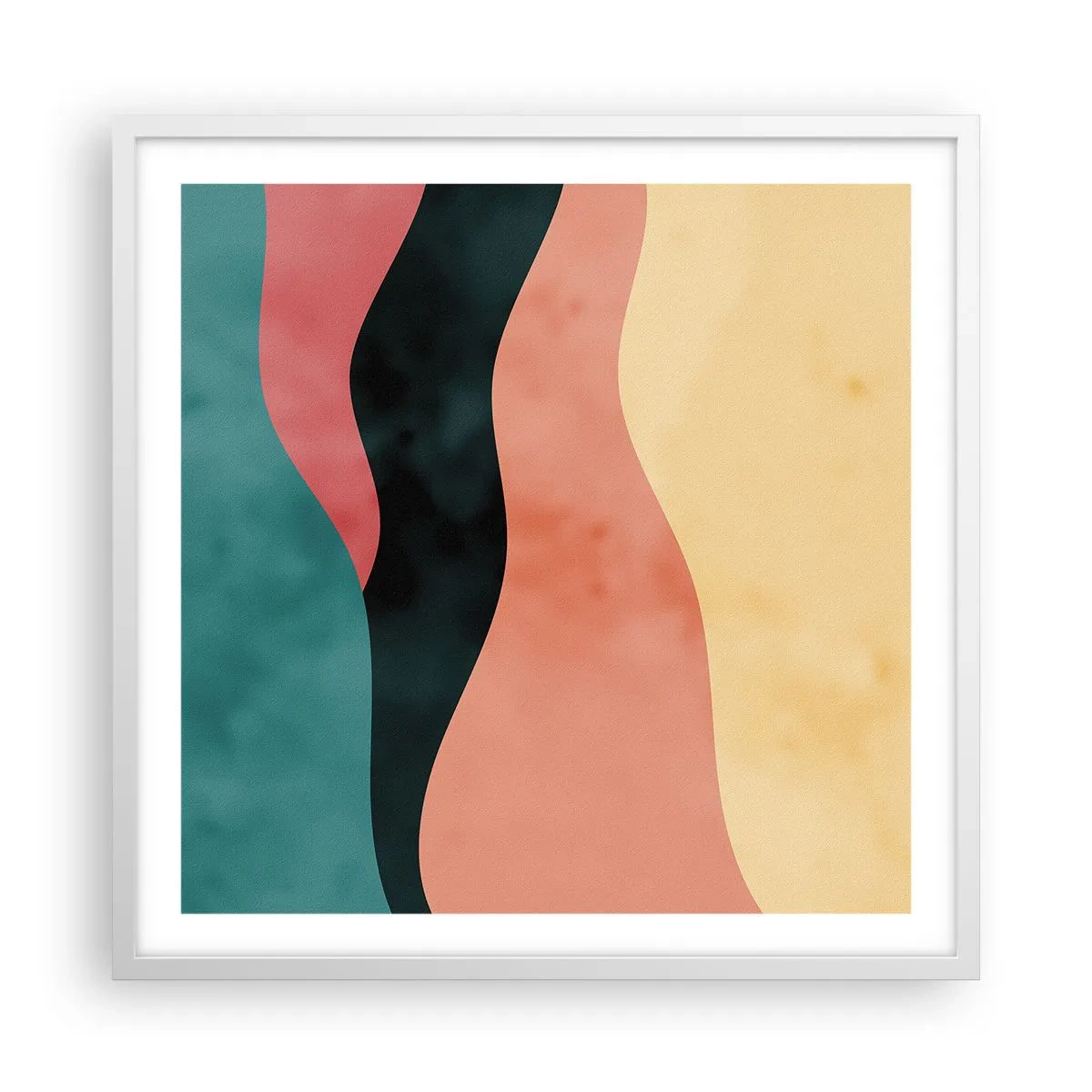 Plakat w białej ramie - Zgodna niezgodność - 60x60 cm