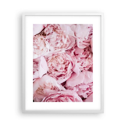Plakat w białej ramie - Przytulone i pachnące - 40x50 cm