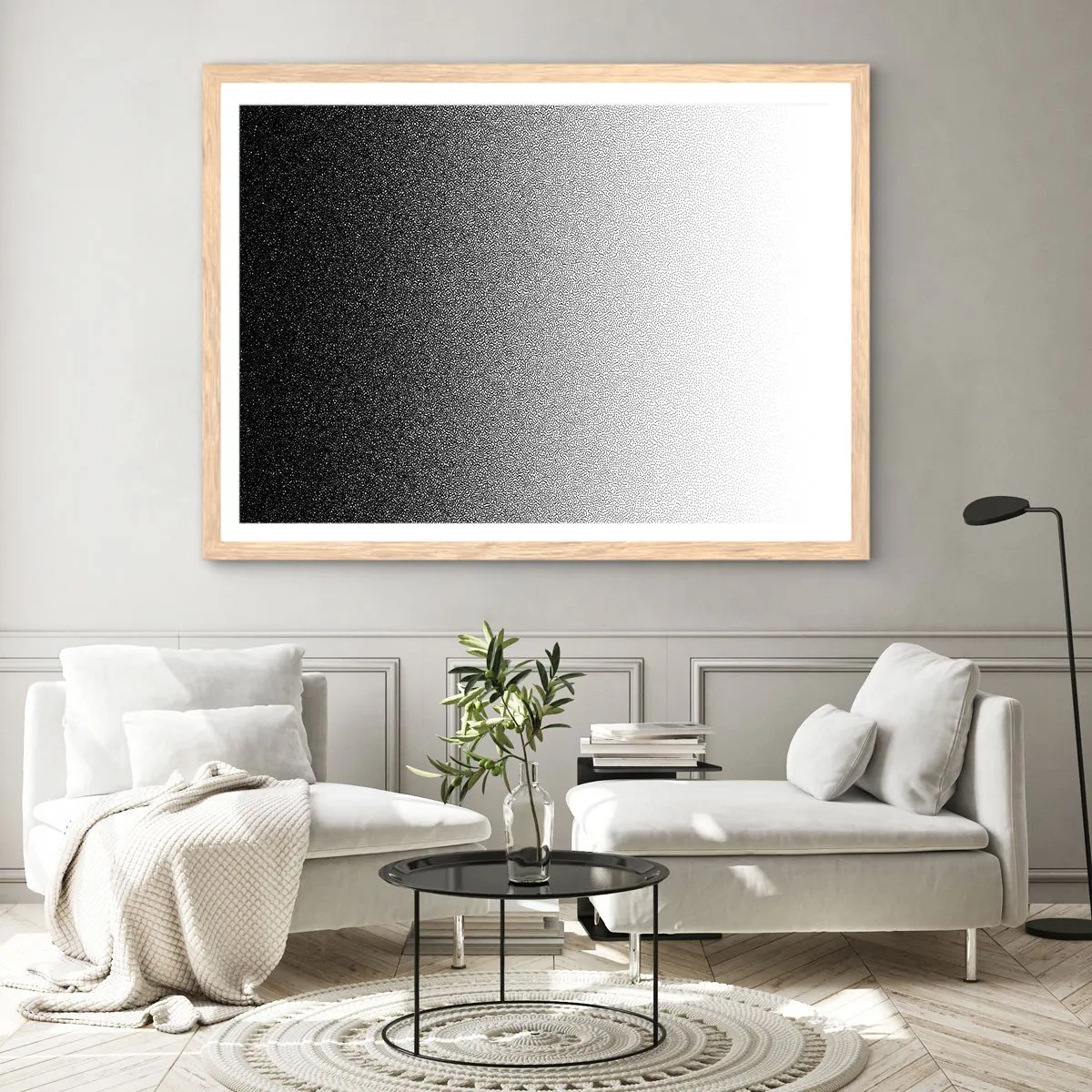 Plakat w ramie jasny dąb - W stronę światła - 100x70 cm