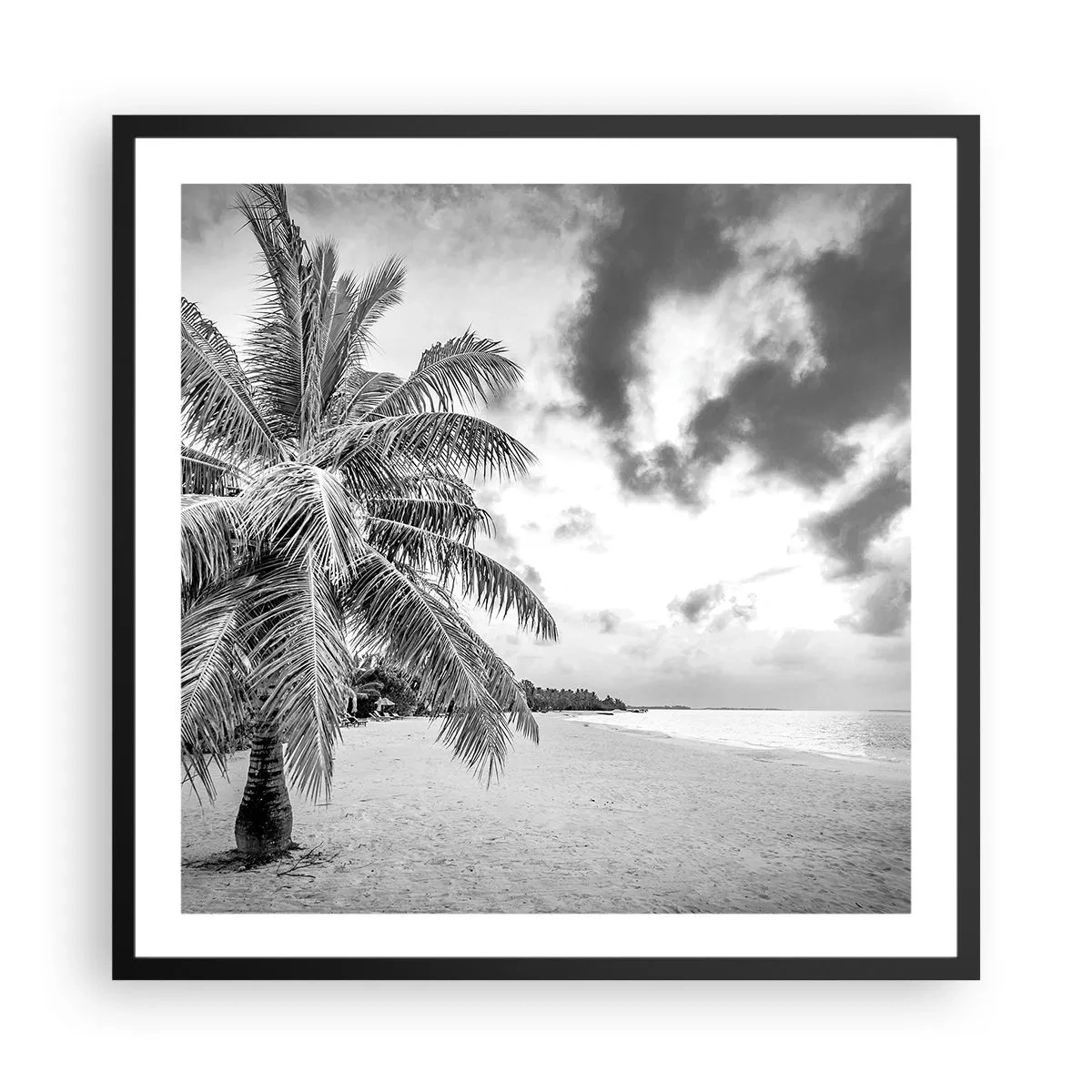 Plakat w czarnej ramie - Gdy tęsknisz do samotności… - 60x60 cm