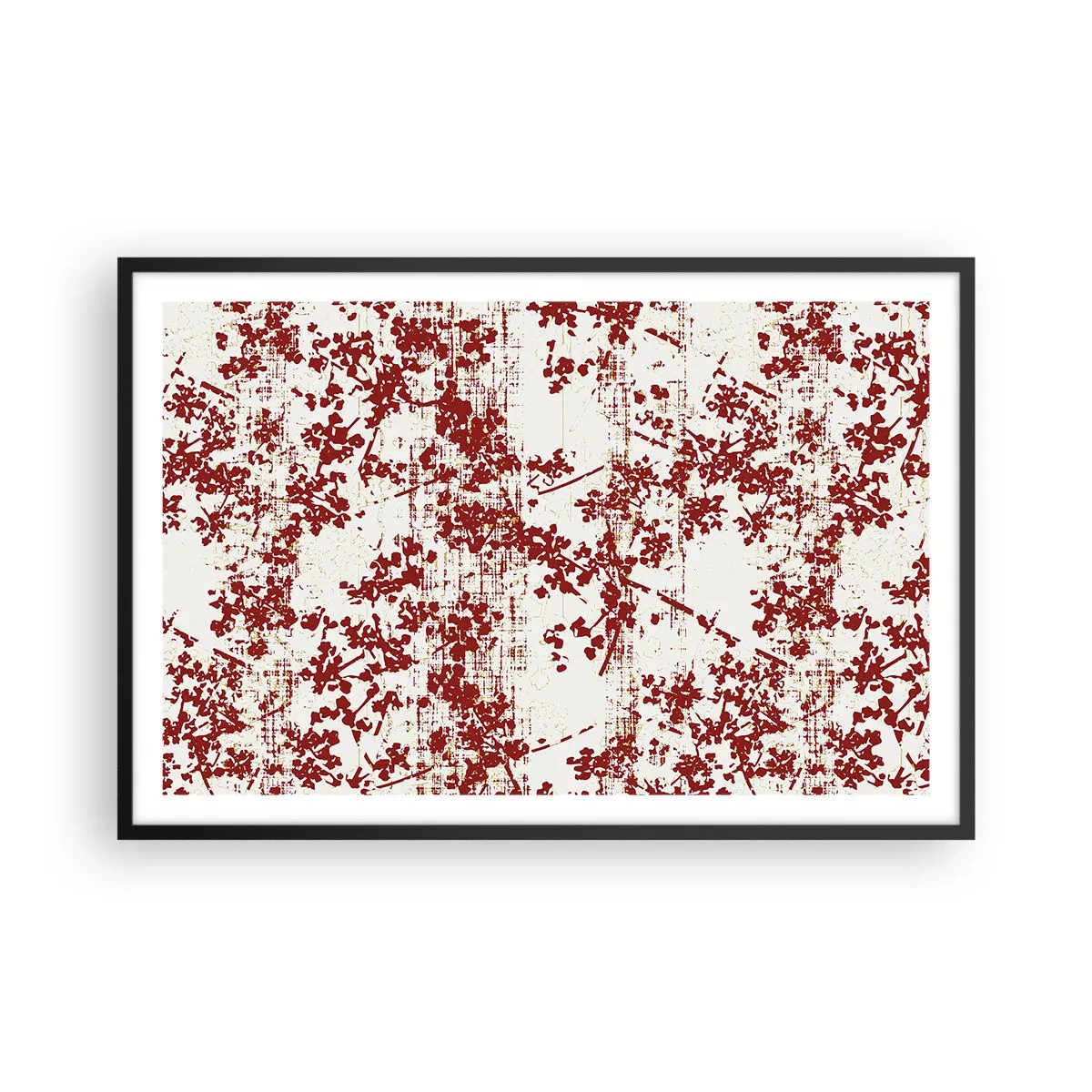 Plakat w czarnej ramie - Jak dawny perkalik - 91x61 cm