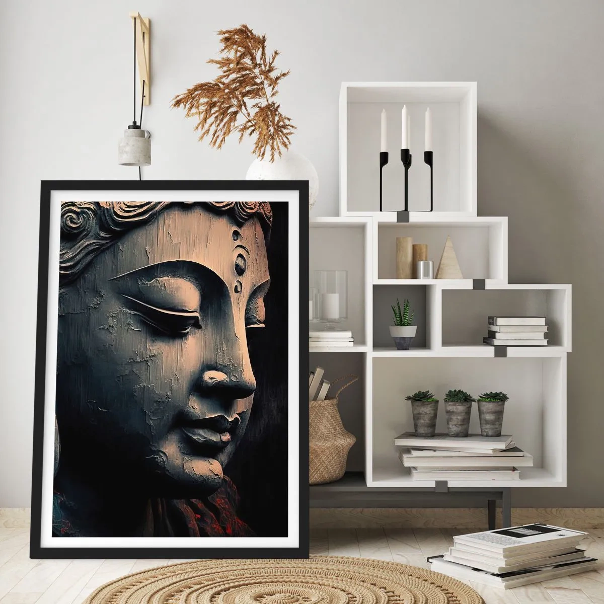 Plakat w czarnej ramie - W zgodzie ze światem - 30x40 cm