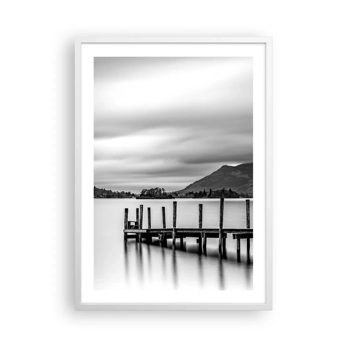 Plakat w białej ramie - Łagodność i siła - 50x70 cm