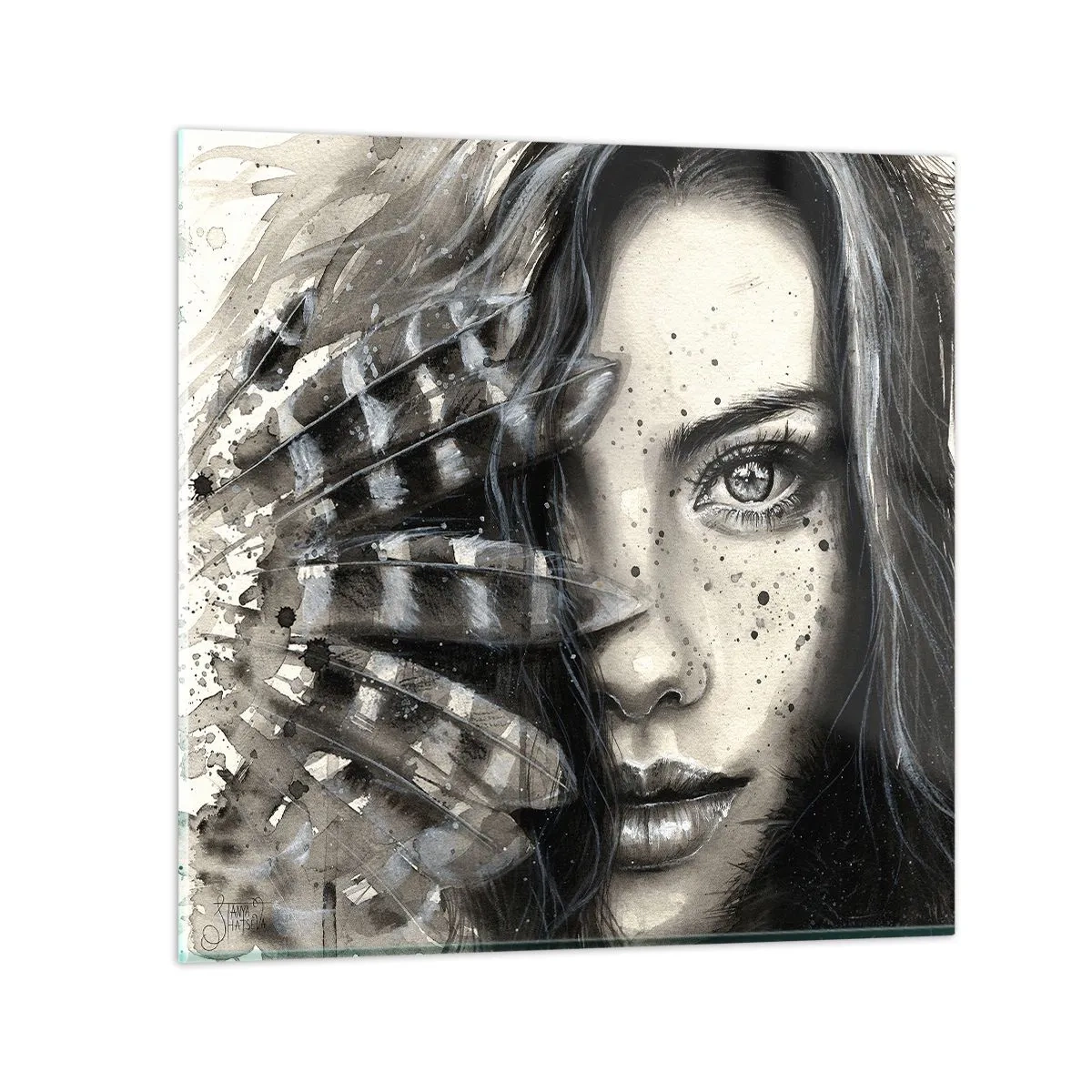 Obraz na szkle - Dzika piękność - 70x70 cm