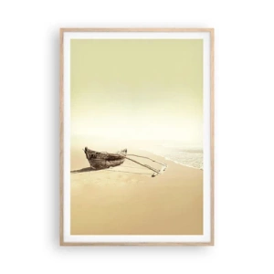 Plakat w ramie jasny dąb - Wspomnienie mórz południowych - 70x100 cm