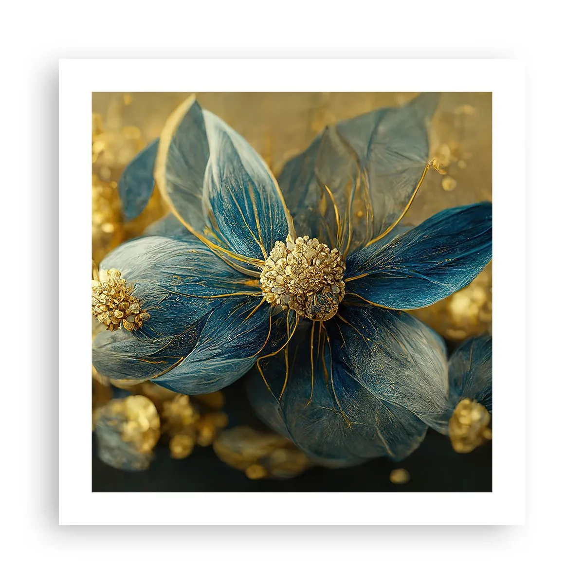 Plakat - Zakwitnąć złotem - 50x50 cm