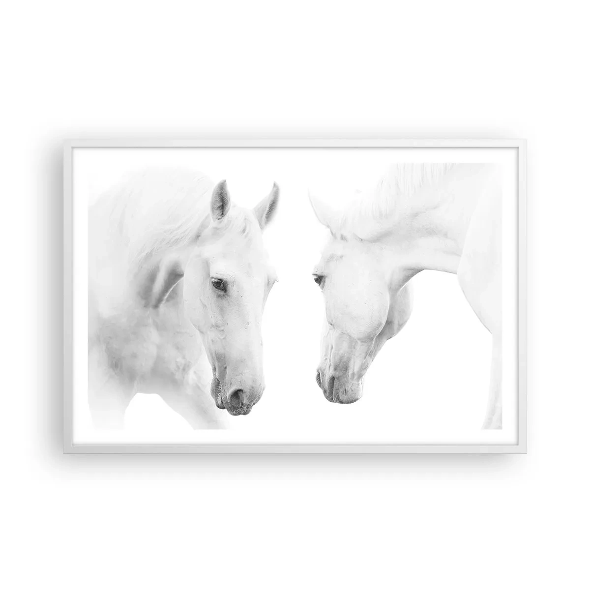 Plakat w białej ramie - Czy to jest przyjaźń…? - 91x61 cm