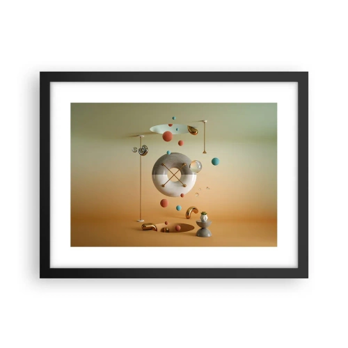 Plakat w czarnej ramie - Wszystko się zdarzyć może - 40x30 cm
