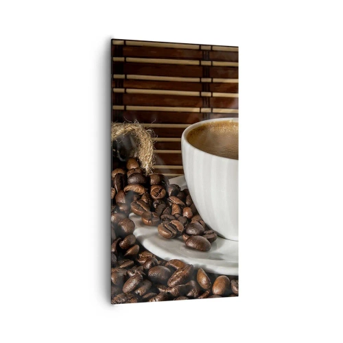 Obraz na płótnie - Czarność węgla, przejrzystość bursztynu - 65x120 cm