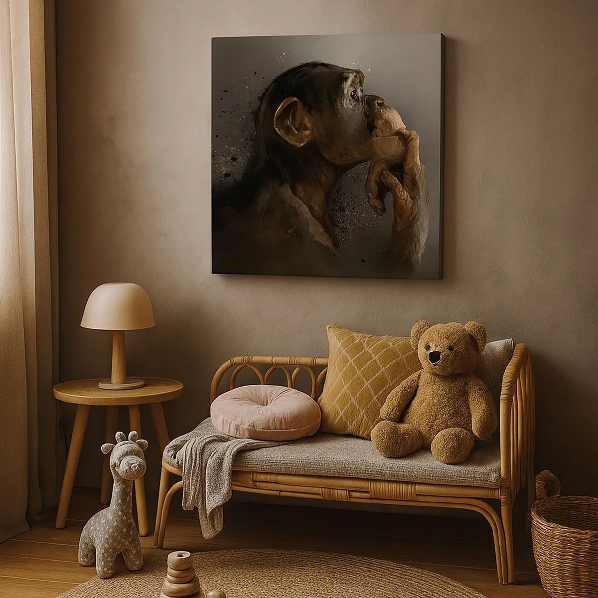 Obraz na płótnie - Z pewnością myśliciel - 30x30 cm