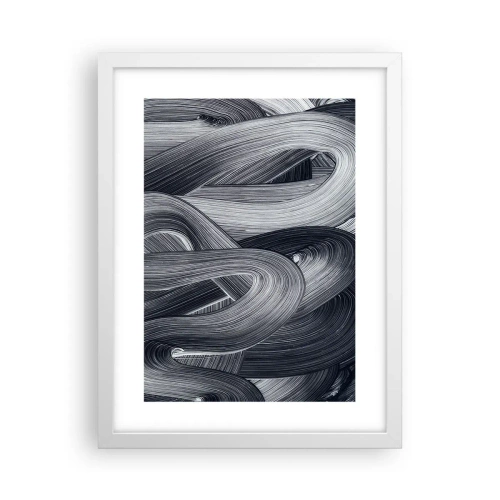 Plakat w białej ramie - Płynność rzeczywistości - 30x40 cm