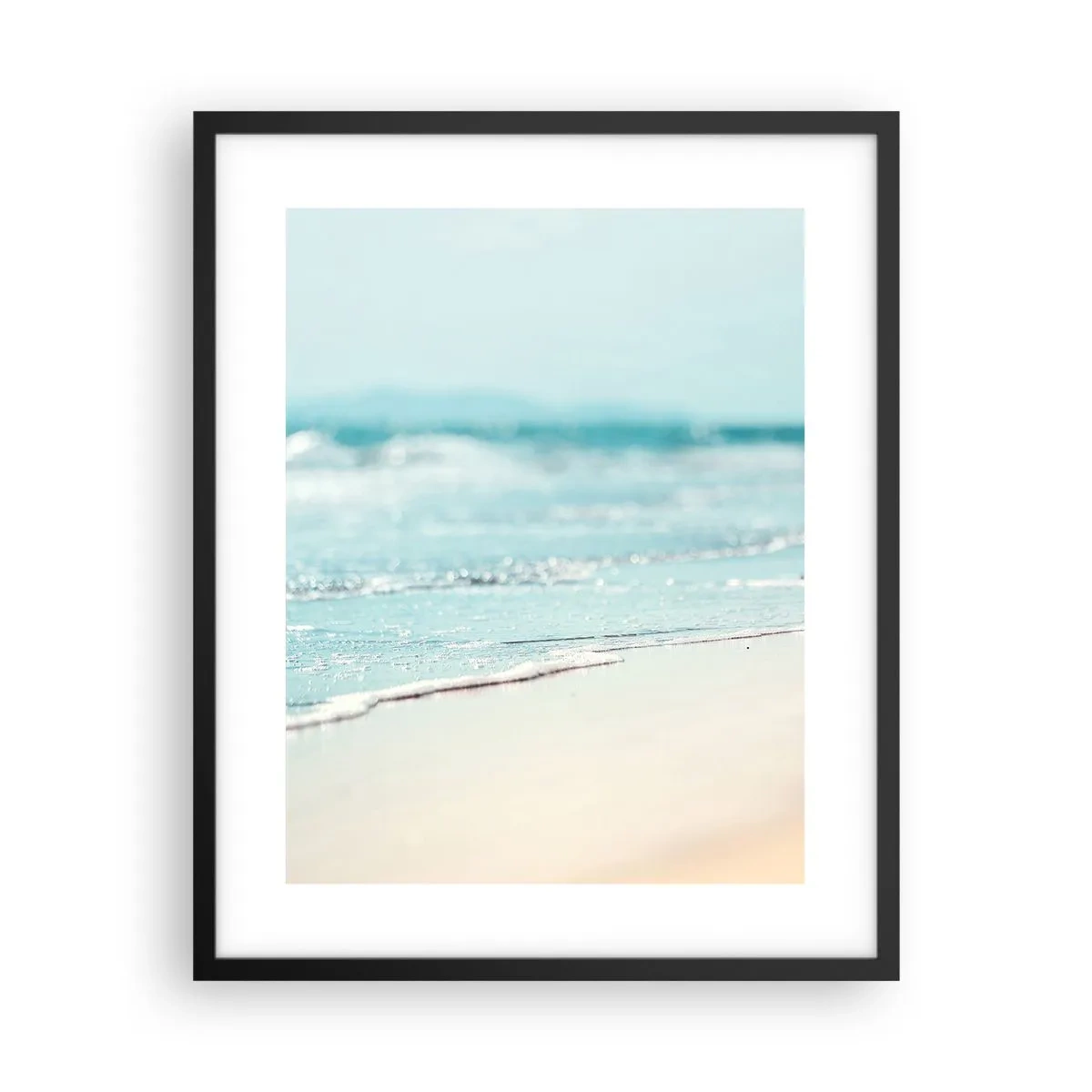 Plakat w czarnej ramie - Ciepło i szum - 40x50 cm