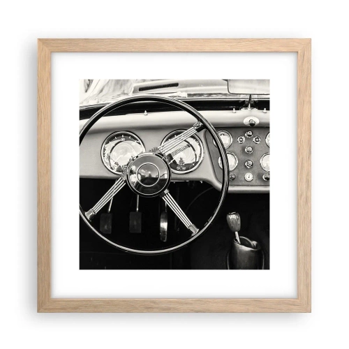 Plakat w ramie jasny dąb - Marzenie kolekcjonera - 30x30 cm