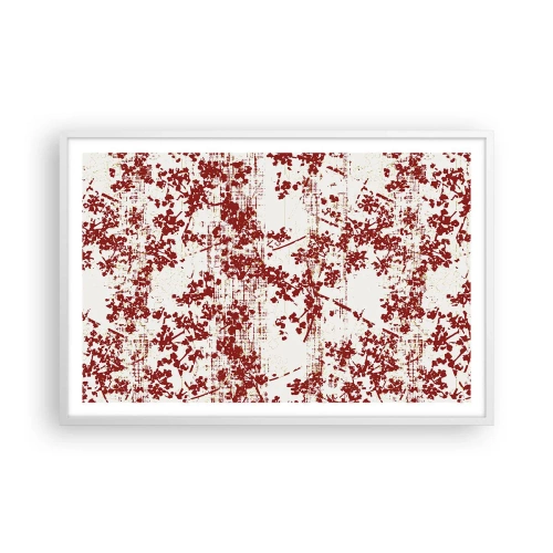 Plakat w białej ramie - Jak dawny perkalik - 91x61 cm