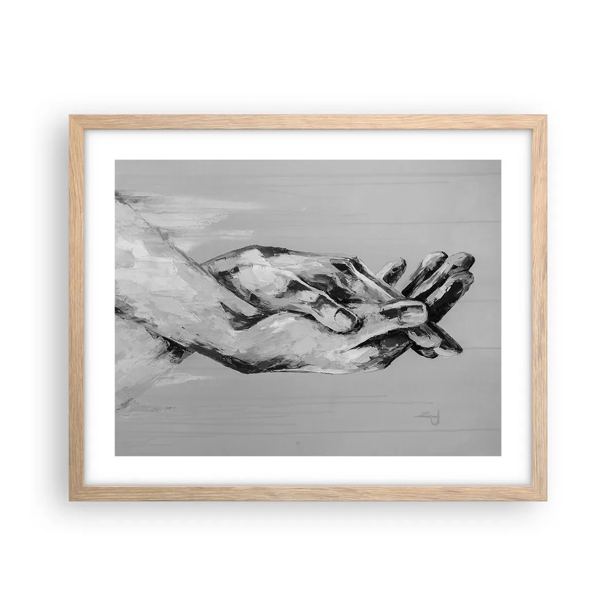 Plakat w ramie jasny dąb - Początek… - 50x40 cm