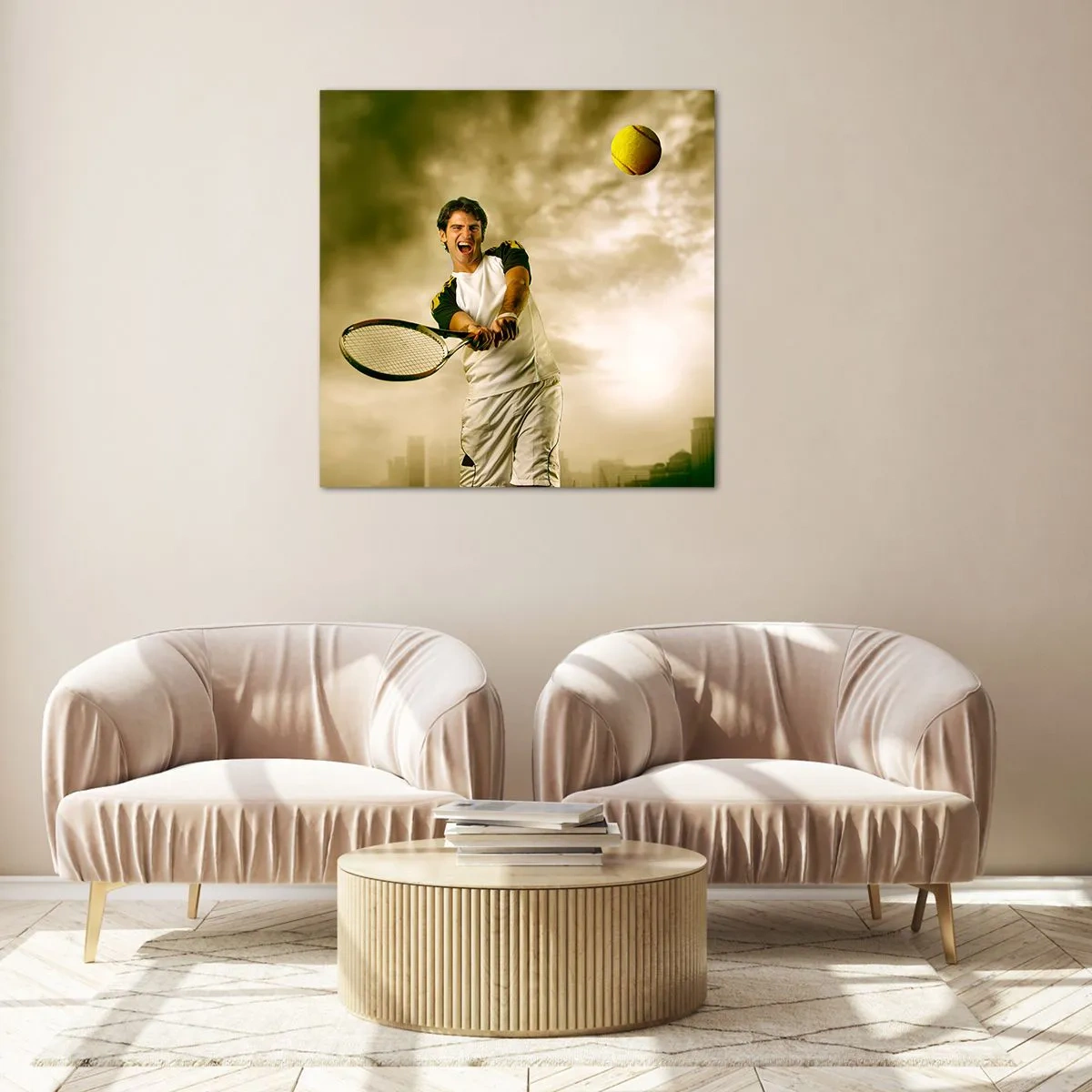 Obraz na szkle - Energia i radość - 70x70 cm