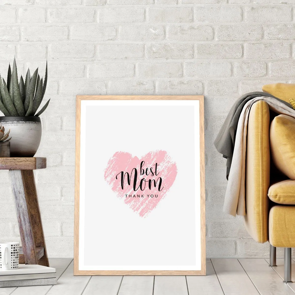 Plakat w ramie jasny dąb - Zawsze odpowiedni moment - 30x40 cm