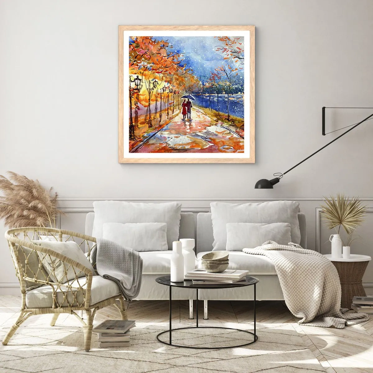 Plakat w ramie jasny dąb - Razem do granicy czasu - 30x30 cm