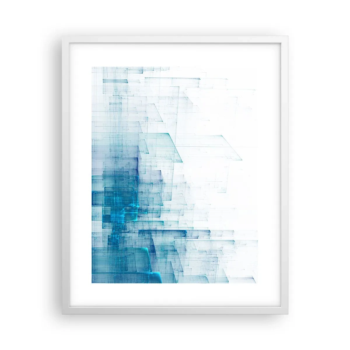 Plakat w białej ramie - Jak stała się przestrzeń - 40x50 cm